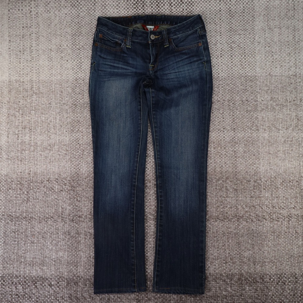 Lucky Brand Lola Straight Jeans Womens 2/26 Dark Wash Good Long Inseam 7WD1526